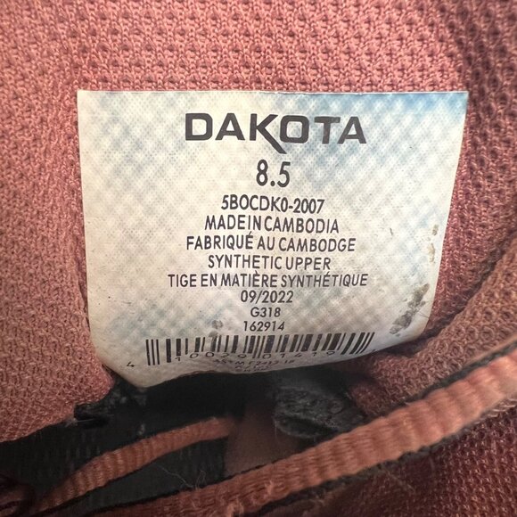 Dakota Women’s Mid-Cut Alum Toe Comp Plate 2007 Hiker Boots Black/Pink Size 8.5M - Picture 8 of 8